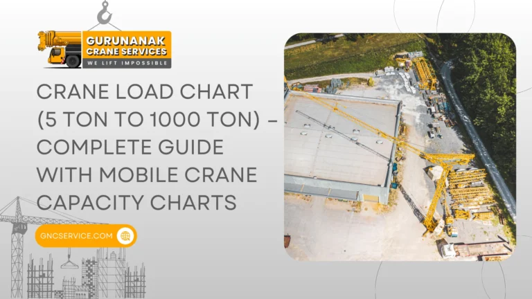 Crane Load Chart (5 Ton to 1000 Ton) – Complete Guide with Mobile Crane Capacity Charts