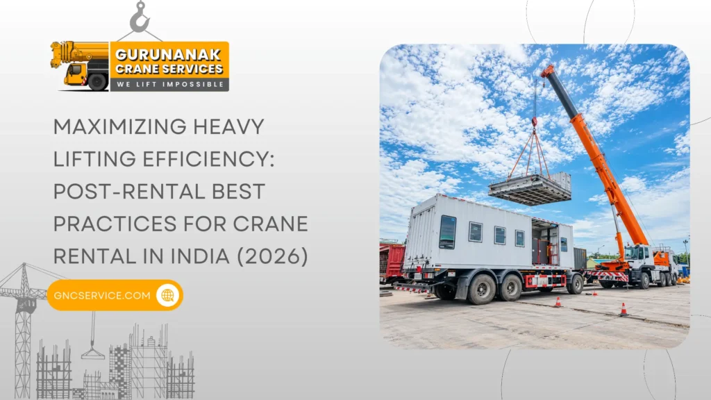 Maximizing Heavy Lifting Efficiency: Post-Rental Best Practices for Crane Rental in India (2026)